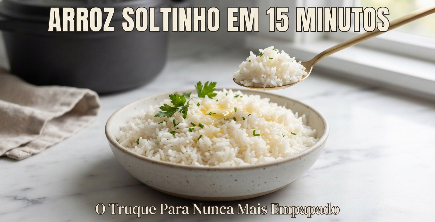Panela de arroz branco soltinho